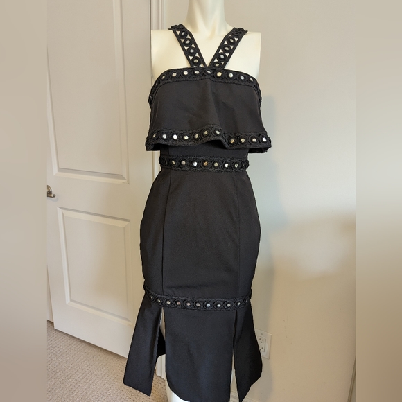 Premonition Black Coctail Dress - Picture 1 of 5